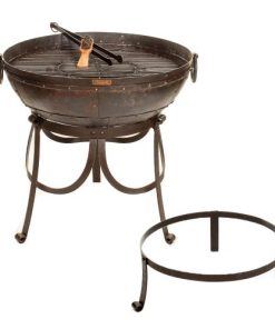 Recycled Kadai Fire Bowl & Shield Lid